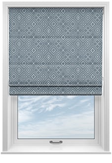 Newquay, Sterling - Motorised Roman Blind